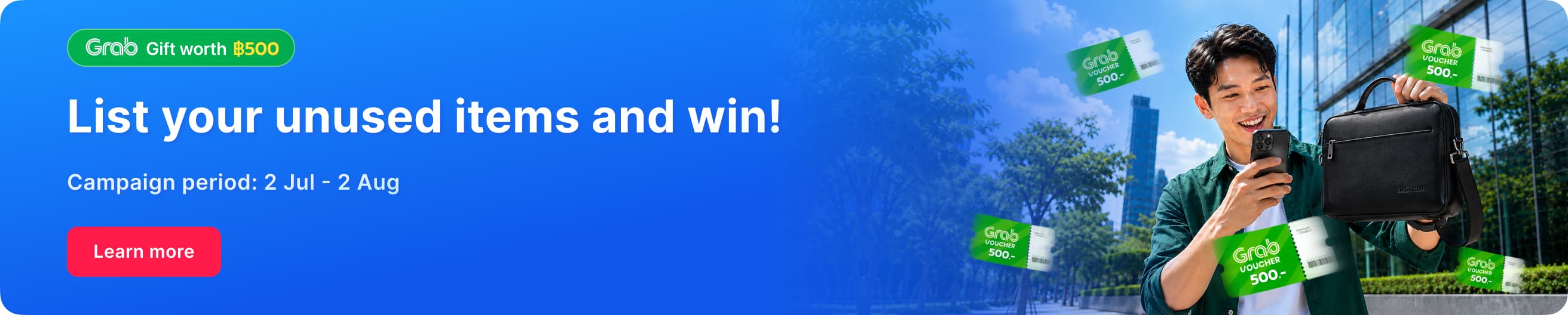 List and Win — win a Grab gift card
