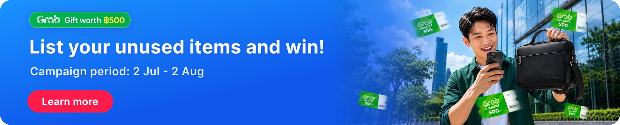 List and Win — win a Grab gift card
