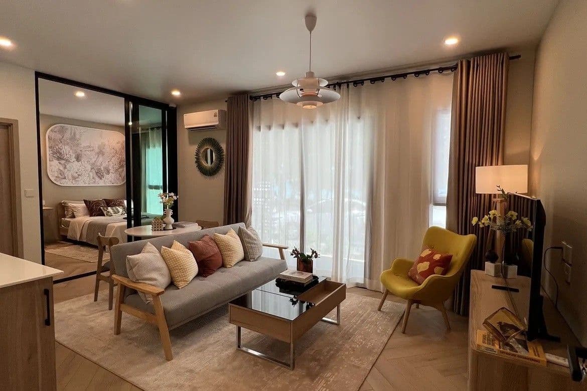 อพาร์ตเมนต์ 1 ห้องนอนใน Title Cielo Rawai