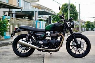 triumph speed twin 900, 664 กม. - image blurred placeholder