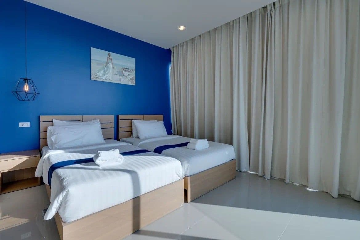 อพาร์ตเมนต์ 2 ห้องนอนพร้อมวิวทะเล