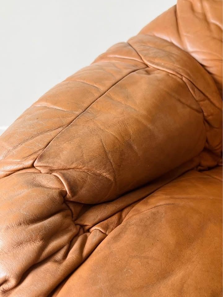 Lounge Chair Brown Leather Rosewood by H. W. Klein, Denmark 1970s