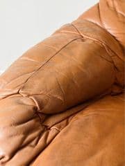 Lounge Chair Brown Leather Rosewood by H. W. Klein, Denmark 1970s - image blurred placeholder