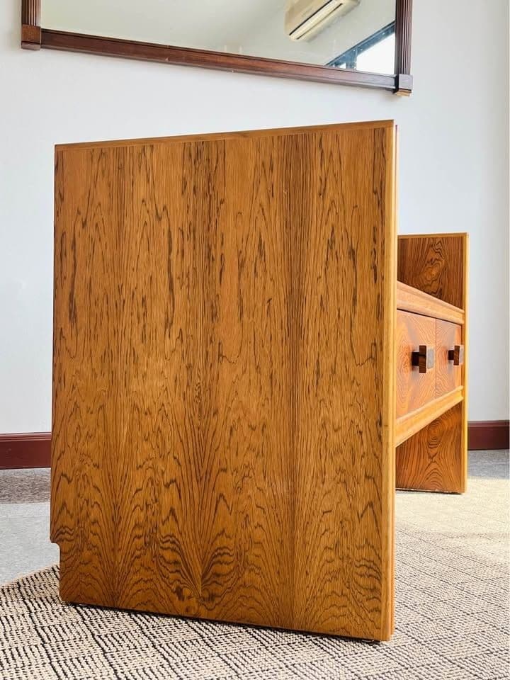 ROSEWOOD DANISH MID CENTURY ENTRY BENCH SEAT