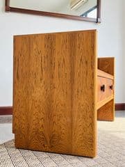 ROSEWOOD DANISH MID CENTURY ENTRY BENCH SEAT - image blurred placeholder