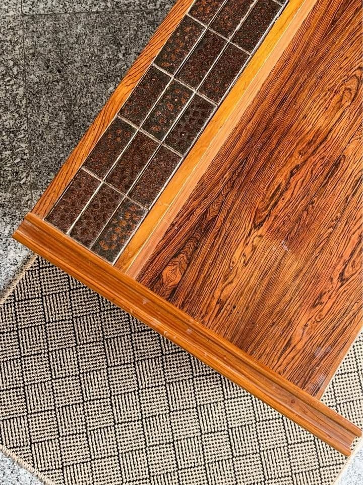 ROSEWOOD DANISH MID CENTURY ENTRY BENCH SEAT