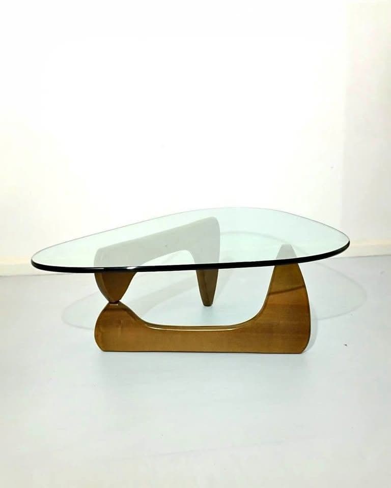 โต๊ะกลางห้องนั่งเล่น ขนาดเล็ก ทำจากกระจกและไม้แท้รวมกัน