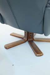 Vintage Recliner Chair with Ottoman - image blurred placeholder