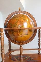 Vintage Globe Bar Cart / Trolley - image blurred placeholder