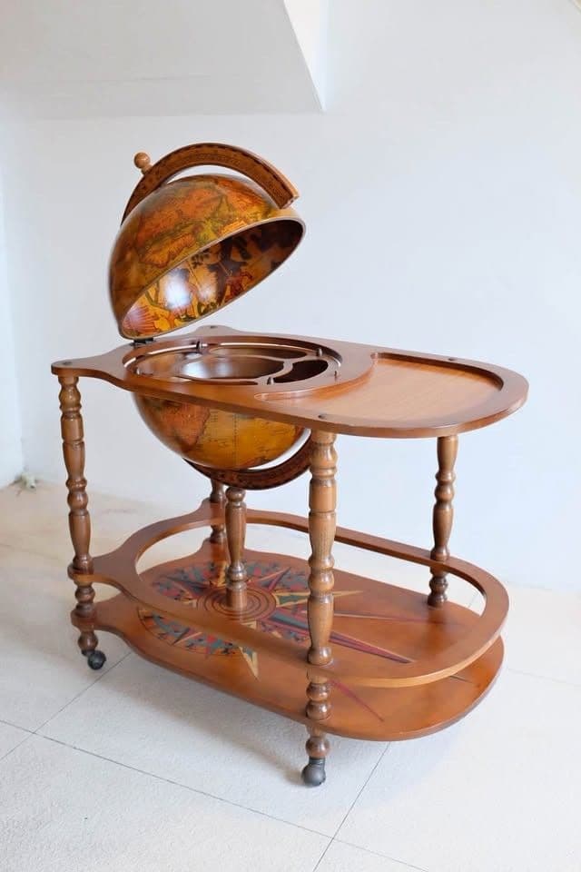Vintage Globe Bar Cart / Trolley