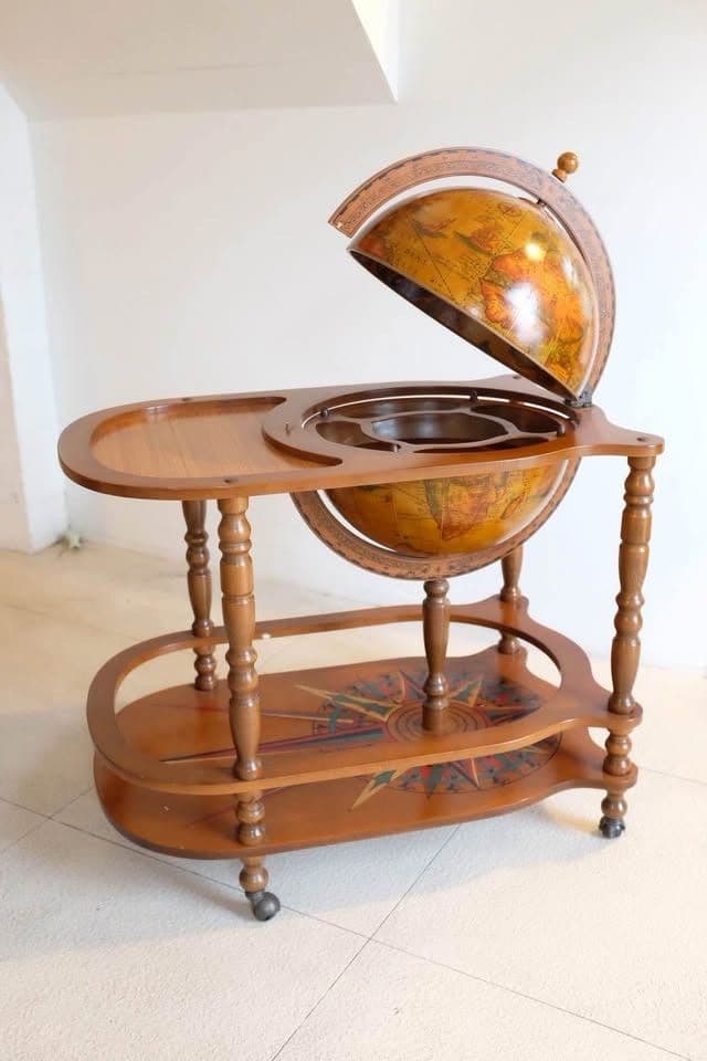 Vintage Globe Bar Cart / Trolley