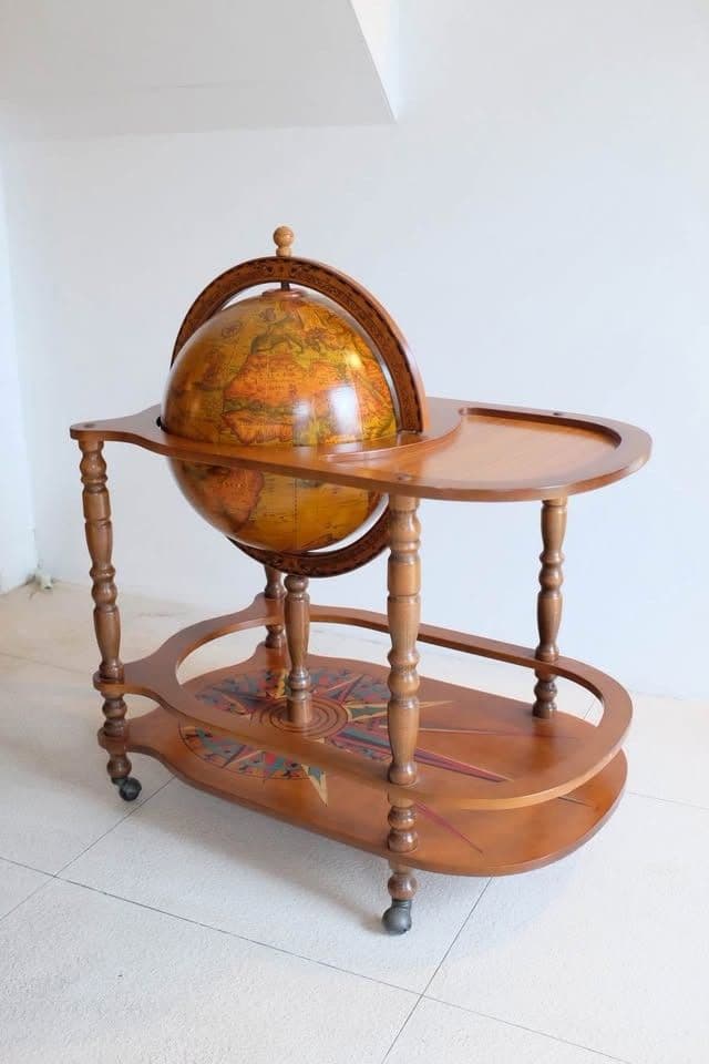 Vintage Globe Bar Cart / Trolley