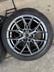 NAYA Wheels 18x9 ET20 6 Bolt 139.7 with Dcenti tires 245/45/18 - image blurred placeholder