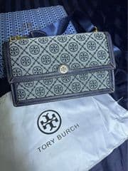 T monogram Jacquard Shoulder Bag - image blurred placeholder