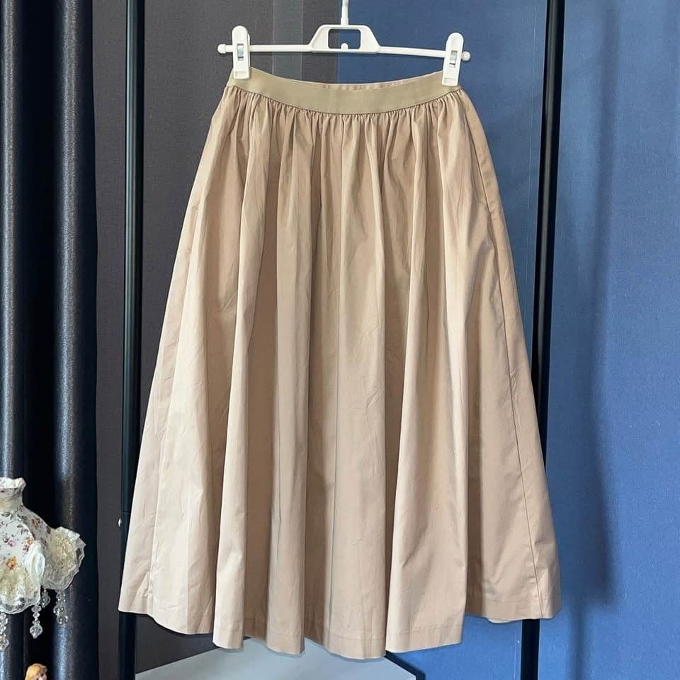 Uniqlo Women's Cotton Midi Skirt