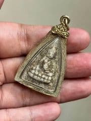 Small Buddha Statue, Sacred Powder Material, Created by Mae Boonruen Thongboontem - image blurred placeholder