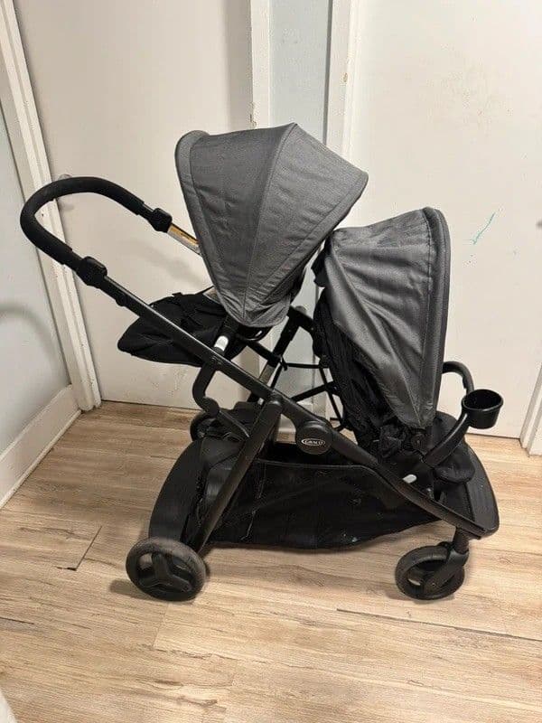 Double Stroller with Second Seat