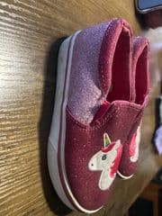 Sparkly Unicorn Slip-On Shoes - image blurred placeholder