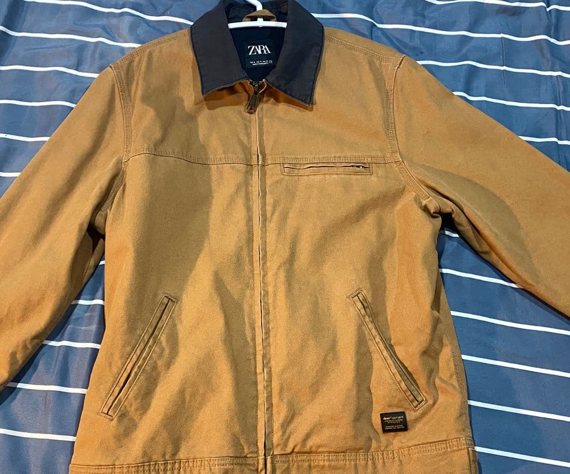 ZARA Jacket with Contrast Collar