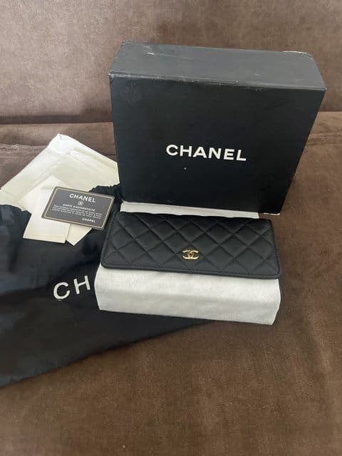 Wallet On Chain รุ่น Micro chip *หนังคาเวียร์* Top Grade Original 1:1 Genuine Mixed Gr