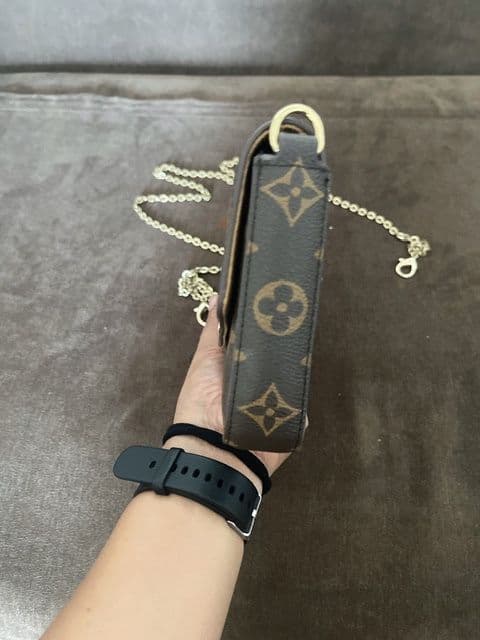 This bag is Louis Vuitton Pochette Félicie in Monogram Canvas