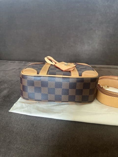 Louis Vuitton Valisette Souple BB made from Damier Ebene canvas