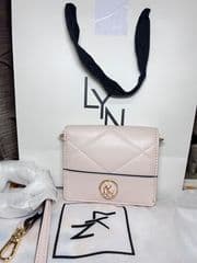 Genuine LYN brand bag 💯 Cute shape model, pastel pink, very classy look, elegant minimalist design - image blurred placeholder