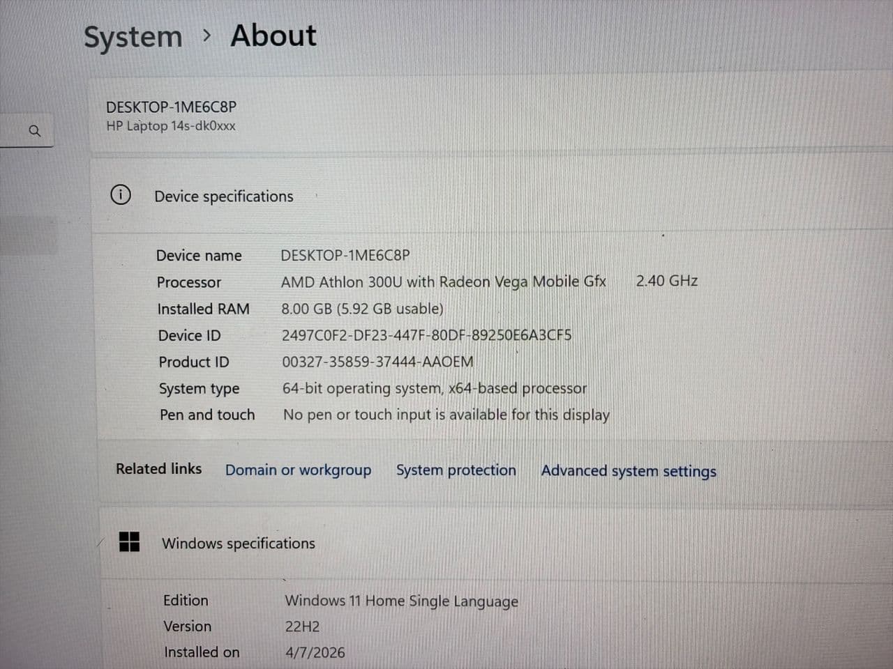 HP Used Laptop