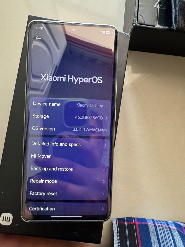 Xiaomi13 Ultara 12GB+4GB 256GB