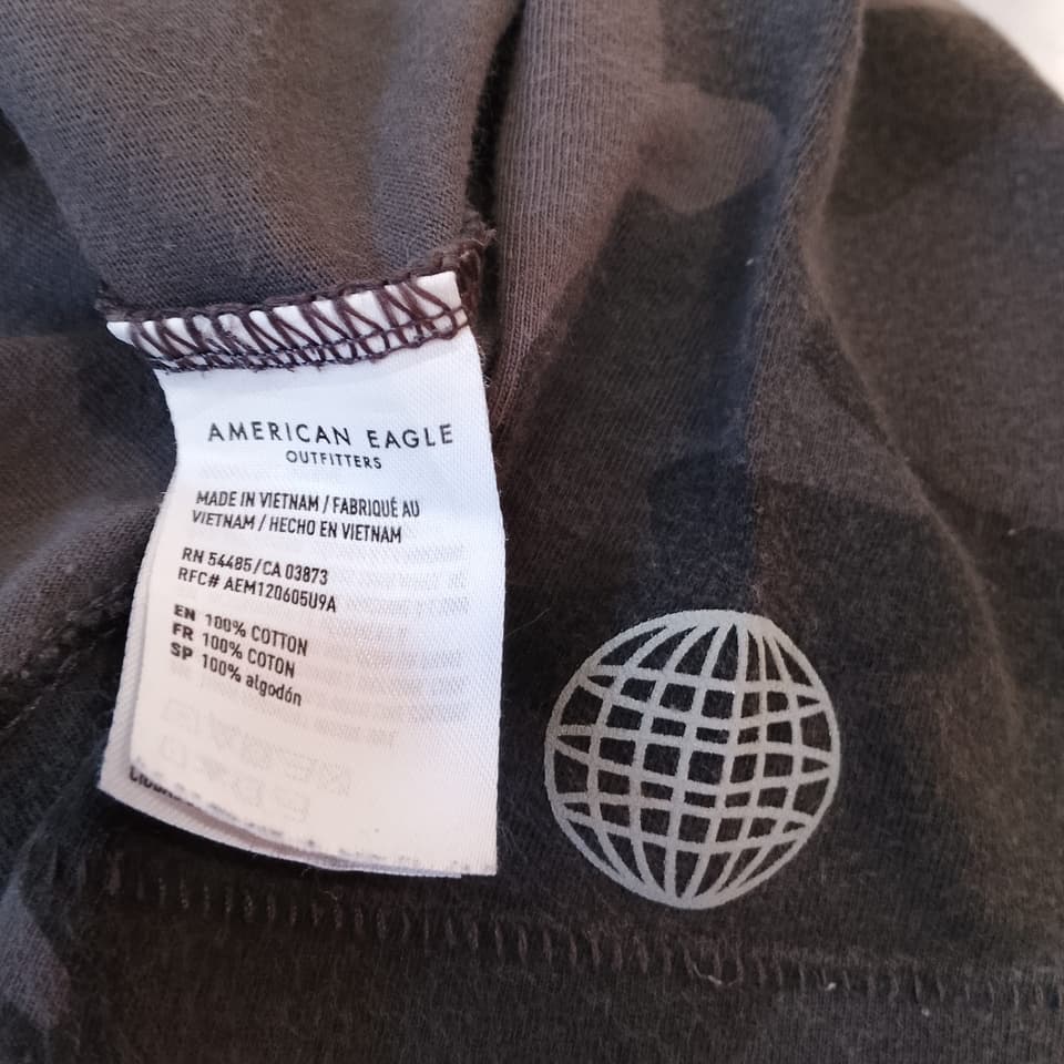 American Eagle camouflage shirt