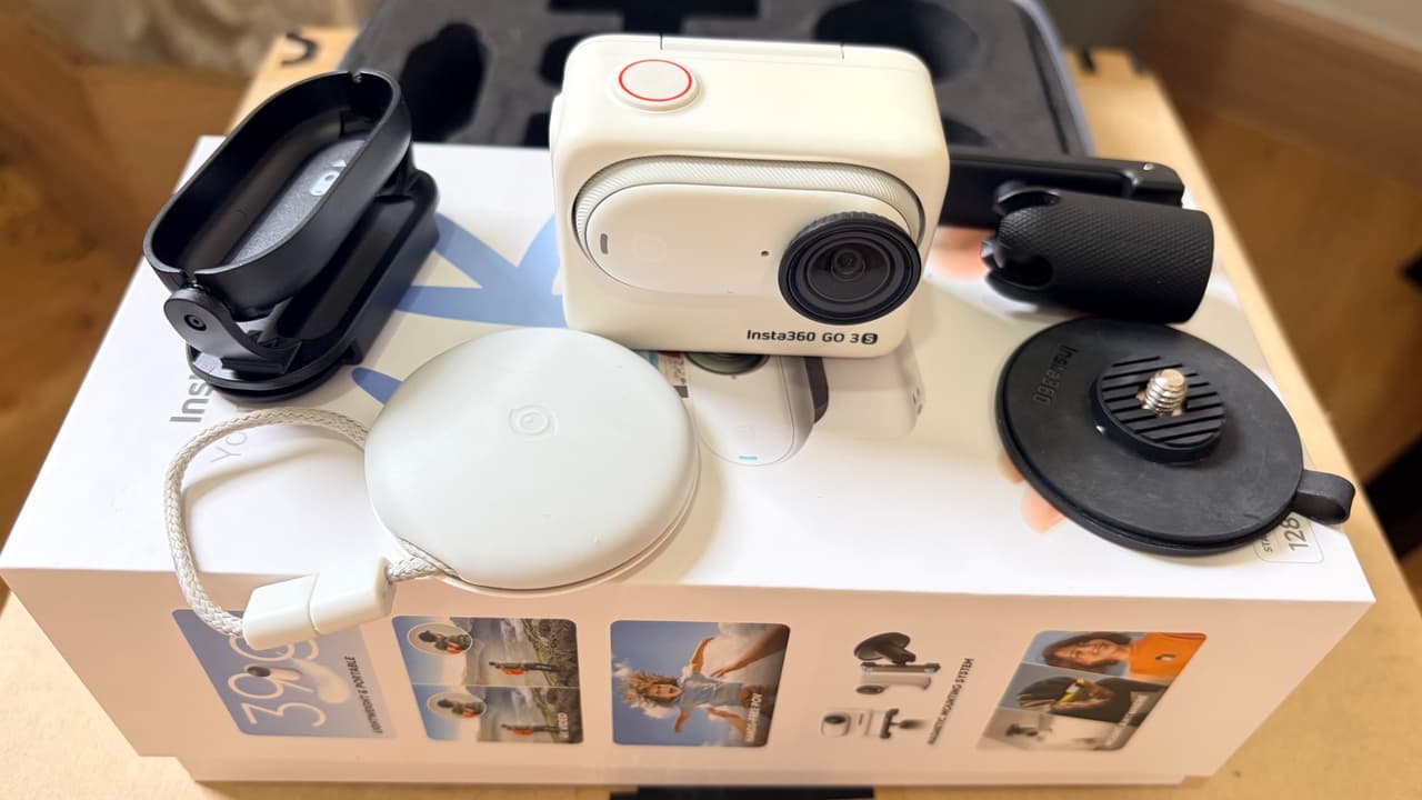 กล้อง Insta360 GO 3S | กล้องแอ็กชัน | วิดีโอ 4K 30fps | กล้อง 12MP | 1/1.23''