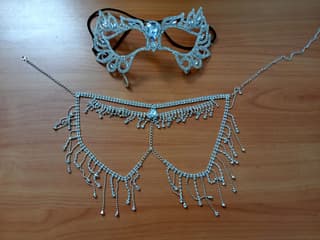 Decorative Rhinestone Mask Set - image blurred placeholder