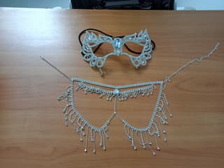 Decorative Rhinestone Mask Set - image blurred placeholder