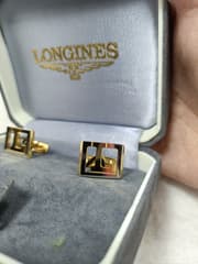 คัฟลิงค์ + ที่หนีบเนคไท แบรนด์ Longines ของแท้ - image blurred placeholder