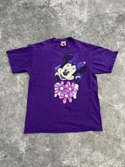 Purple Mickey Mouse T-shirt - image blurred placeholder