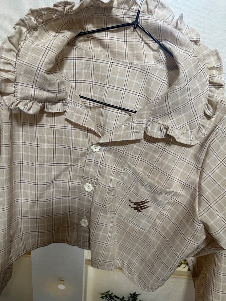 Fashion Brown Check Shirt