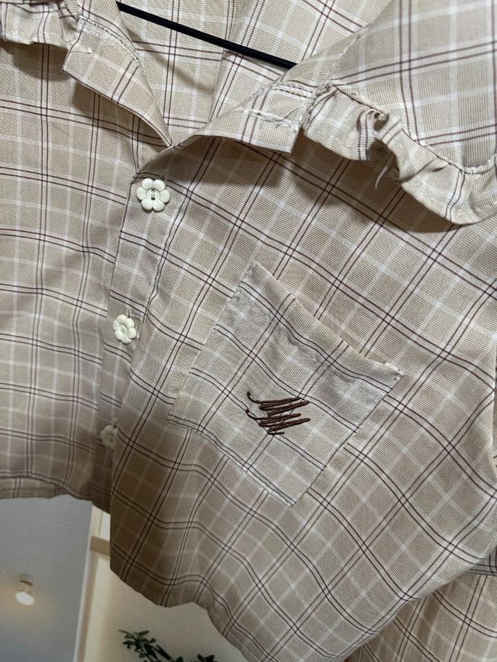 Fashion Brown Check Shirt