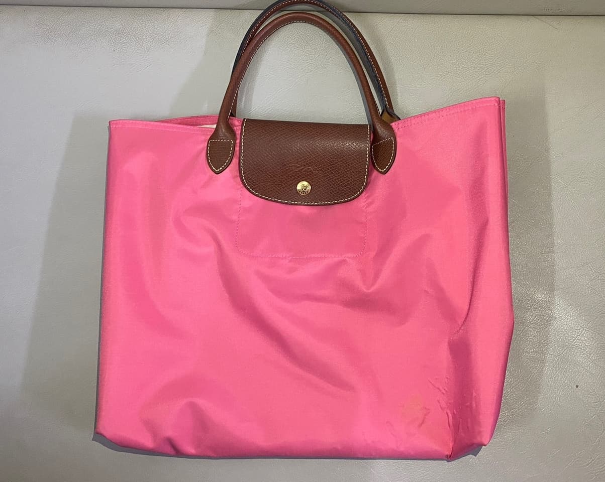 Longchamp รุ่น Le Pliage Cabas โมเดลจดทะเบียน สีชมพู