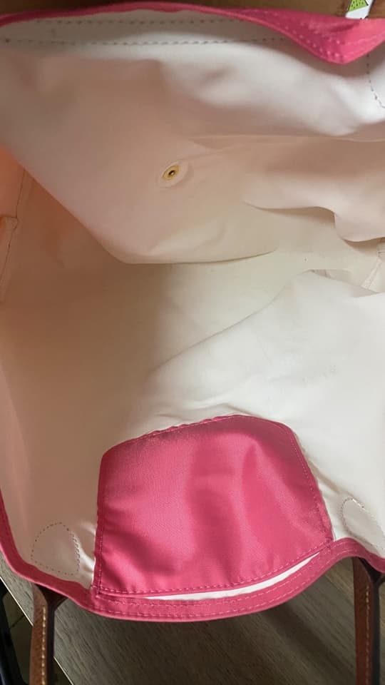 Longchamp รุ่น Le Pliage Cabas โมเดลจดทะเบียน สีชมพู