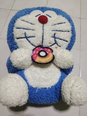 Authentic Doraemon Plush Doll - image blurred placeholder
