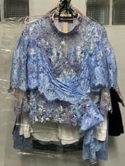 เสื้อลูกไม้ สั่งตัดพิเศษ สีม่วงคราม - image blurred placeholder