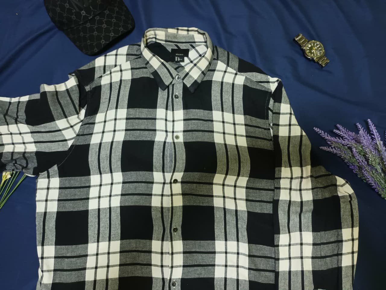 เสื้อเชิ้ตแขนยาวลายสก๊อต