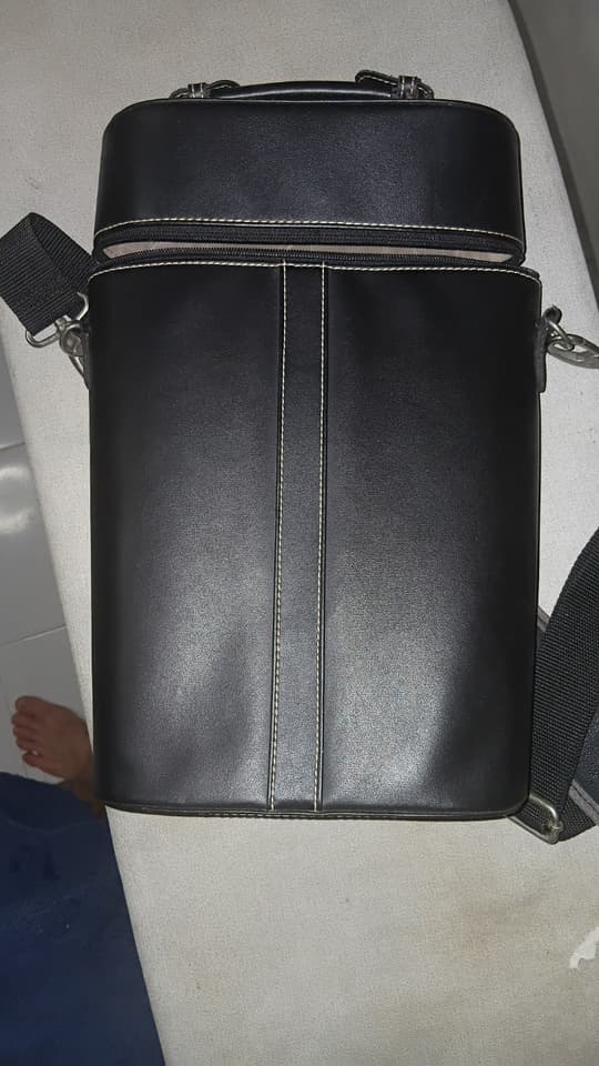 Genuine Leather Wine Bottle and Liquor Bottle Bag