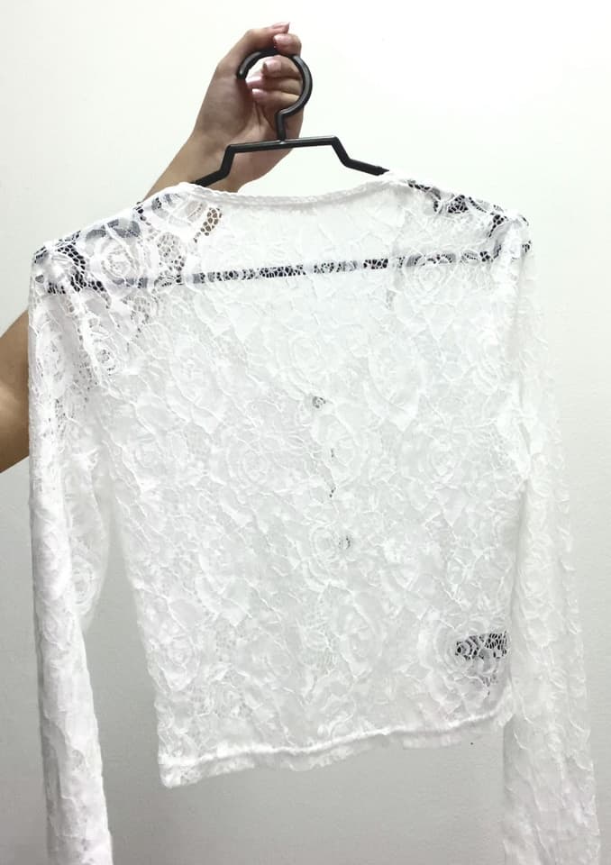 เสื้อซีทรูผ้าลูกไม้ S,M