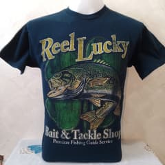 Fish Pattern Shirt Reel lucky - image blurred placeholder