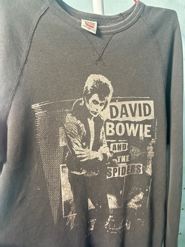 Artist T-shirt: David Bowie and backup band The Spiders from Mars