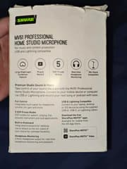 Shure MV51 microphone, condition as shown in the picture, 90%++ very clear mic - USB Type-C cable - L cable - image blurred placeholder