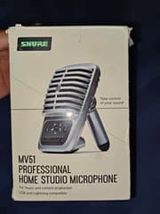 Shure MV51 microphone, condition as shown in the picture, 90%++ very clear mic - USB Type-C cable - L cable - image blurred placeholder