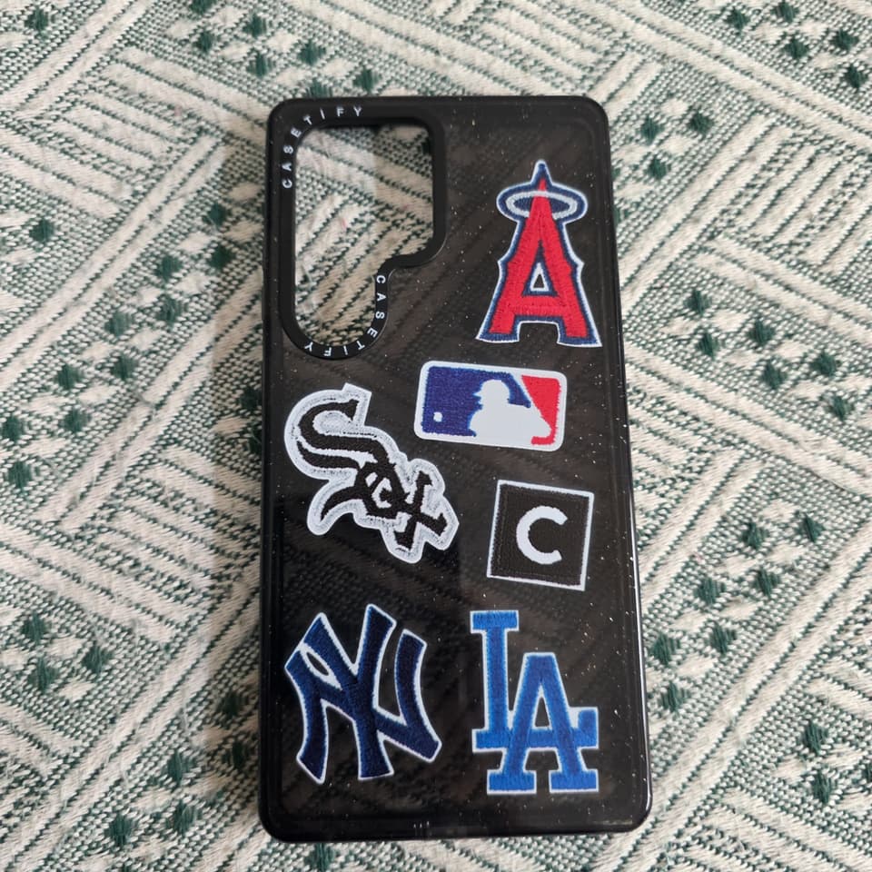 Samsung Galaxy S25 Ultra Black NY LA Sport Pattern Case New