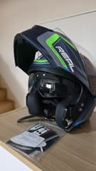 หมวกกันน็อคเปิดคาง Real Helmets (ไม่มีกล่อง) สภาพใหม่ 99% ไซส์ M - image blurred placeholder